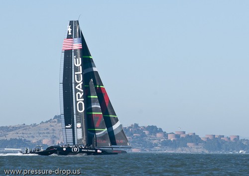 Oracle Team USA - Day 7 - October 15, 2012 - © Erik Simonson/ pressure-drop.us http://www.pressure-drop.us